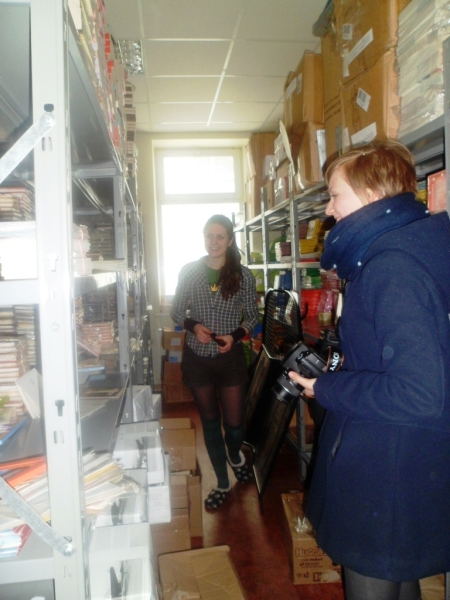 Leidykloje - knygų kalnai