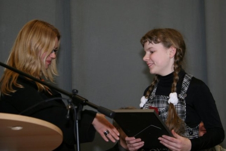 Dalė Miknevičiūtė - 2008 m. Metų skaitytoja. Nuotr. Astos Plechavičiūtės